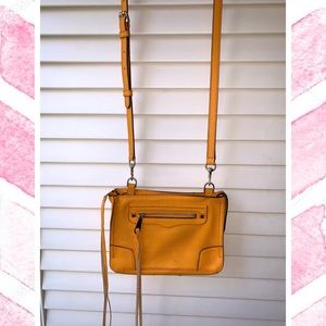 Rebecca Minkoff Regan Leather Gold Crossbody